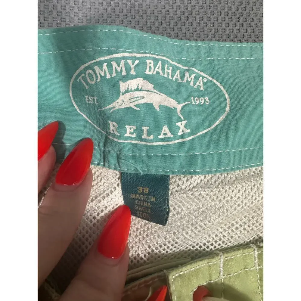 Tommy Bahama Relax Green Toucan Swim Trunks Size 38
